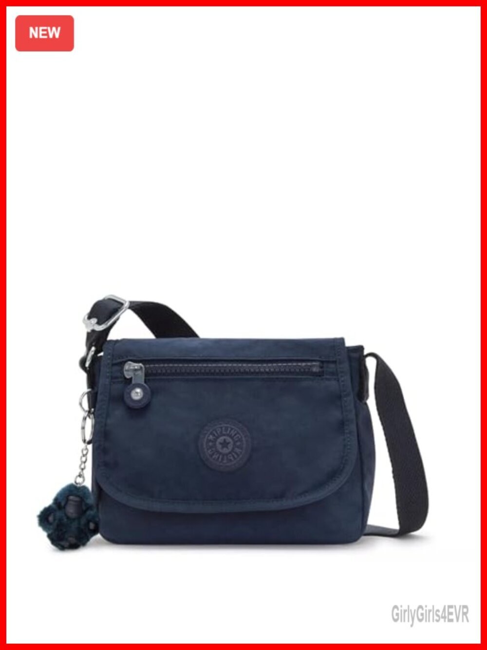 Mini Crossbody Bag with Front Zip Pocket Water Resistant Nylon